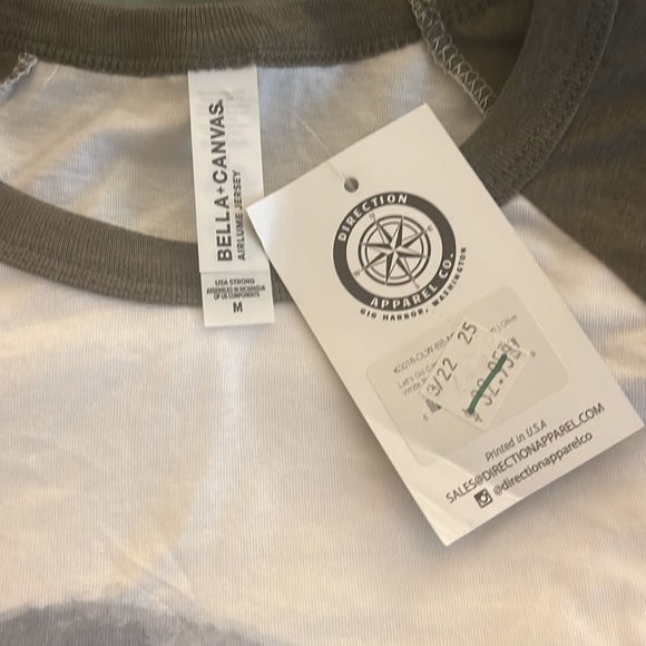 Let’s Go Camping 3/4 sleeve baseball t-shirt size M - Picture 3 of 4